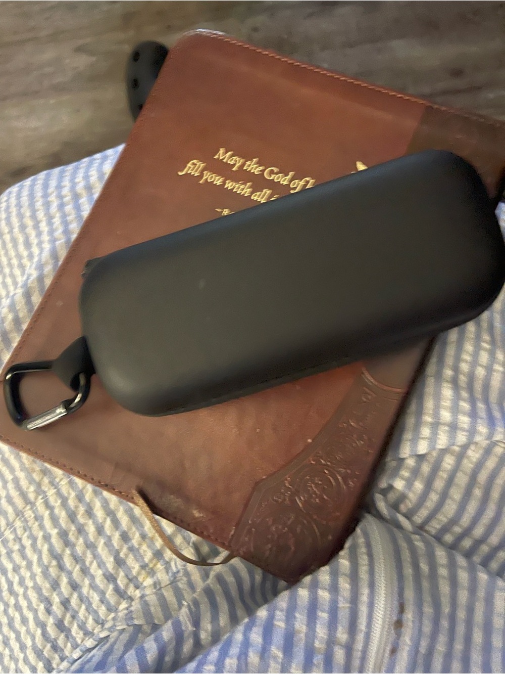 Black Protective Hard Case with Carabiner